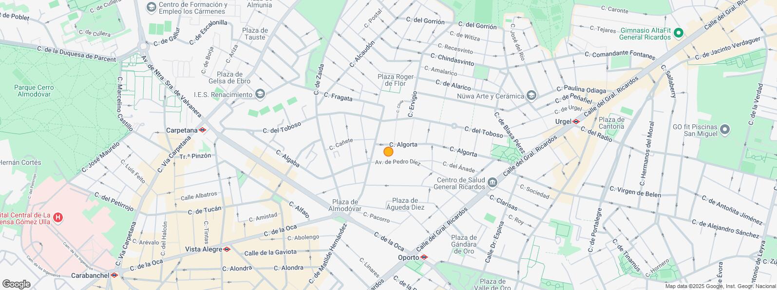 Location Map for Calle Cañete, Carabanchel, Madrid, 28019