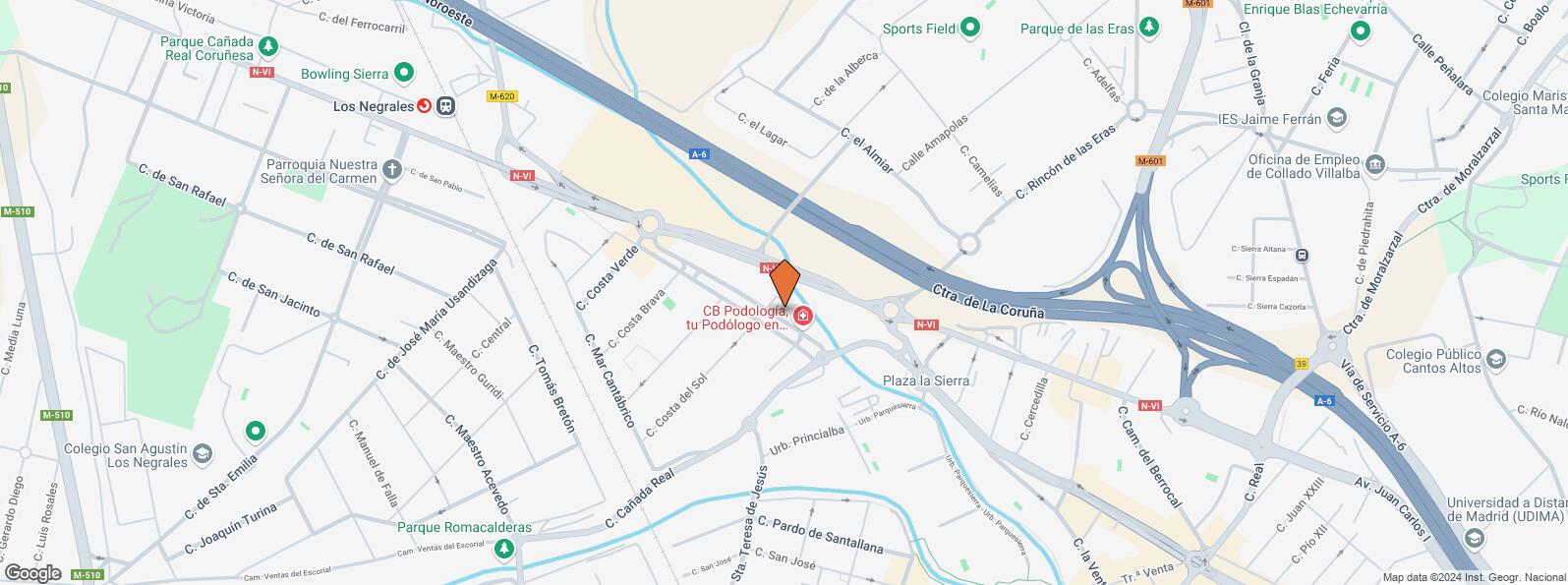 Location Map for Calle Cordel de Valladolid, 2, Collado Villalba, Madrid, 28400