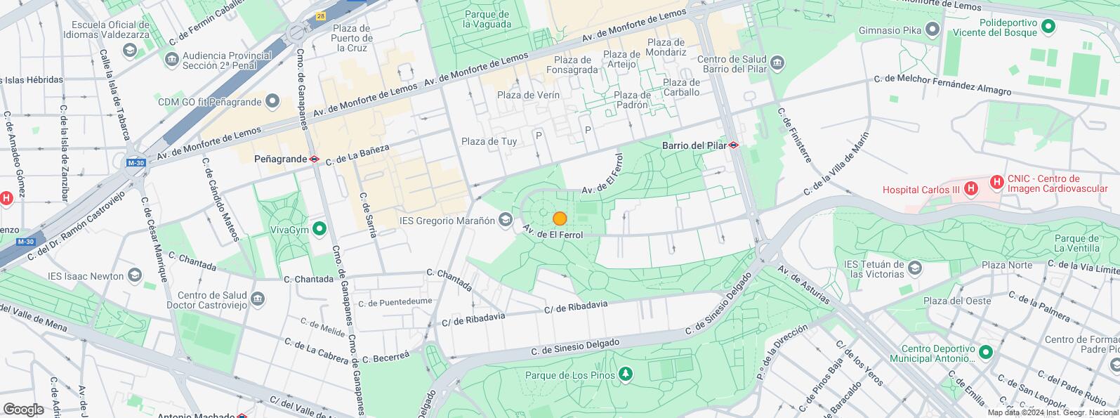 Mapa de Calle Melchor Fernández Almagro, Fuencarral - El Pardo, Madrid, 28029