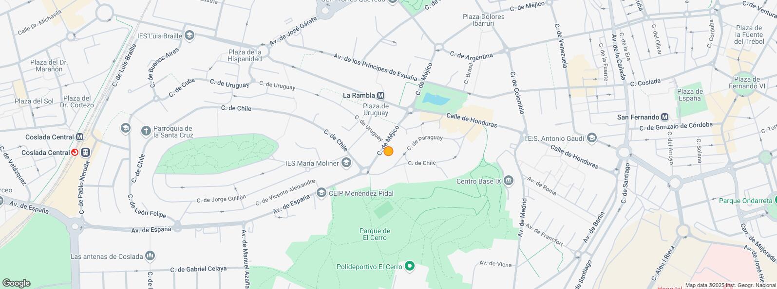 Location Map for Calle Chile, Coslada, Madrid, 28820