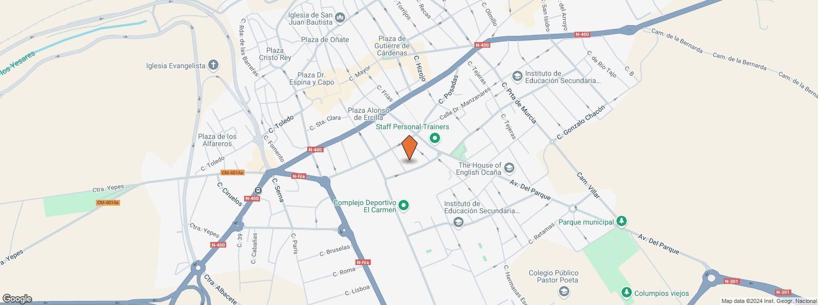 Location Map for Calle Mariana Pineda, 4, Ocaña, Toledo, 45300