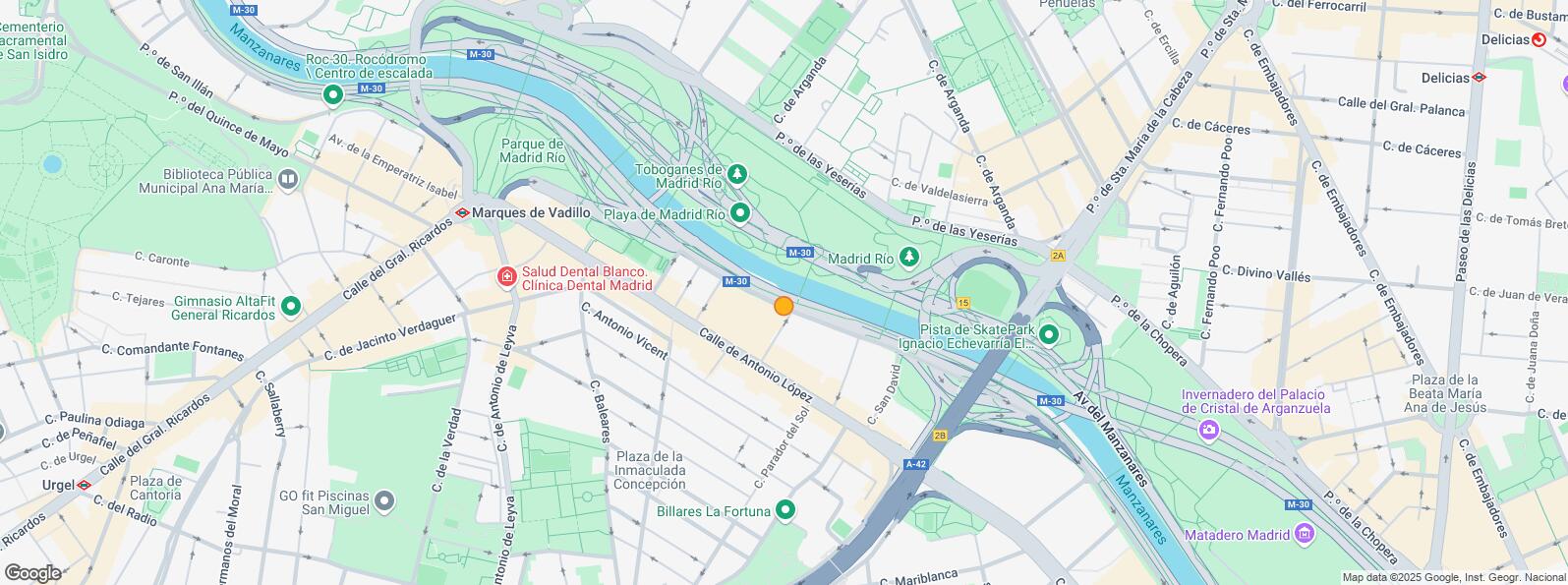 Mapa de Calle Antonio López, Carabanchel, Madrid, 28019