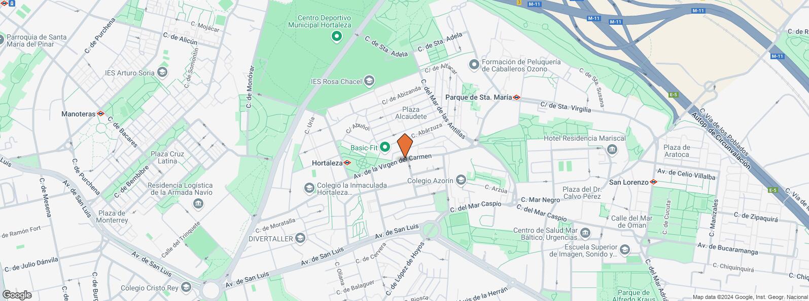 Location Map for Calle Juan Francisco Pascual, 2, Hortaleza, Madrid, 28033