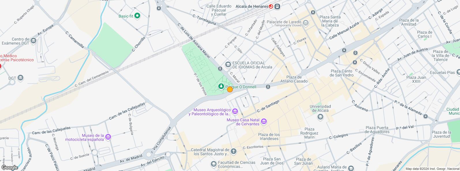 Location Map for Casco histórico, Alcalá de Henares, Madrid, 28801