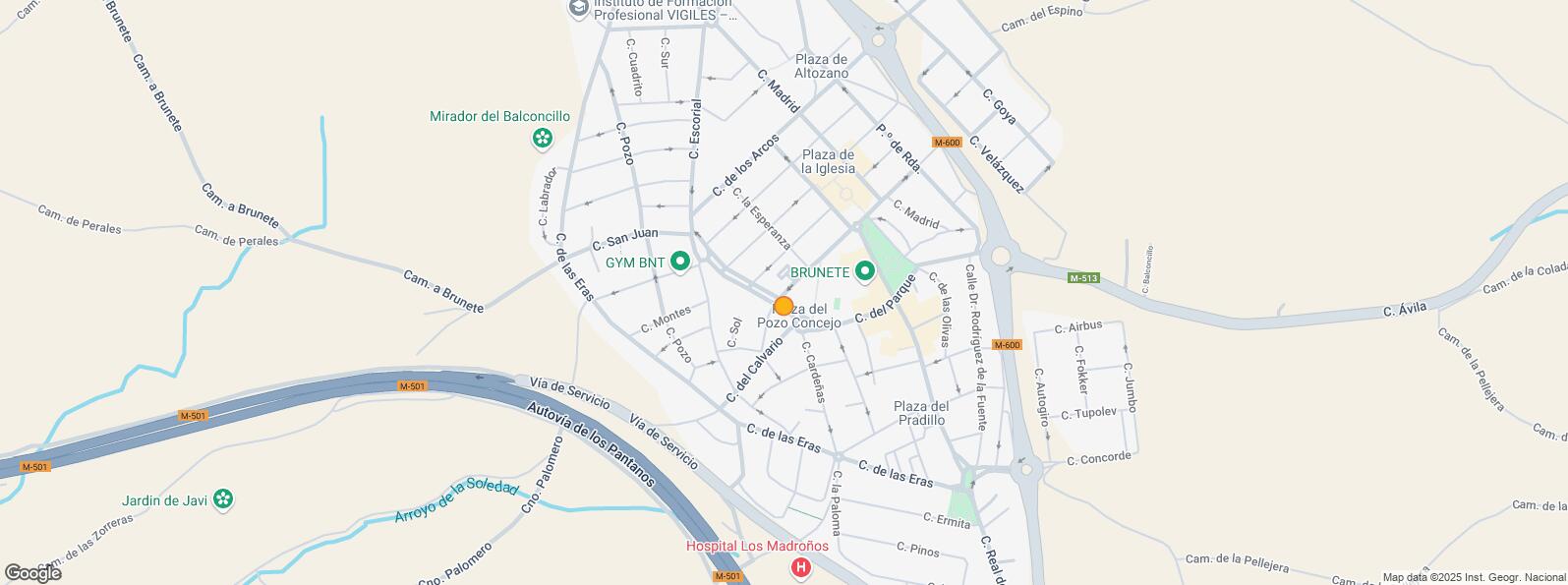 Location Map for Calle Esperanza, Brunete, Madrid, 28690