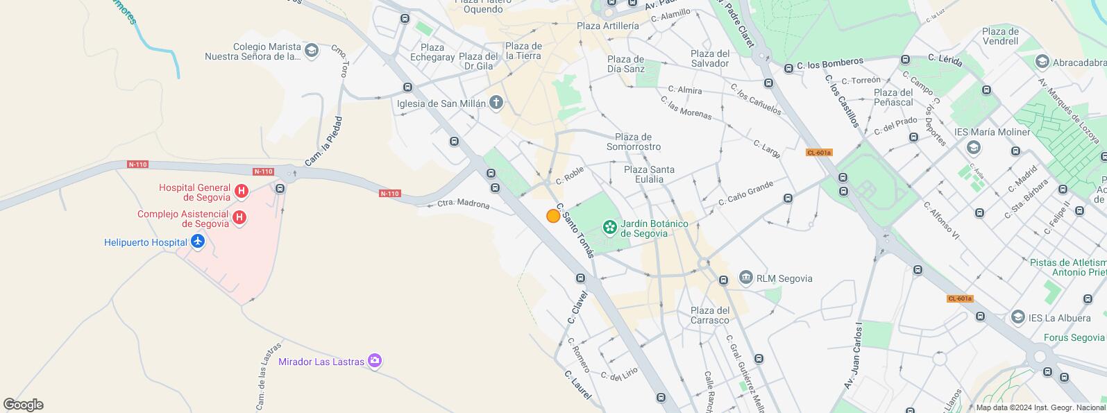 Location Map for Paseo Ezequiel González, Segovia, 40002