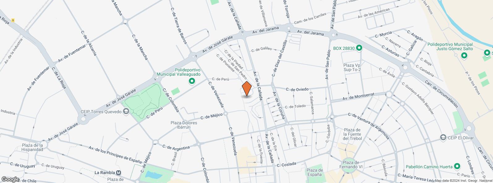 Location Map for Calle Pilar, 25, Coslada, Madrid, 28820