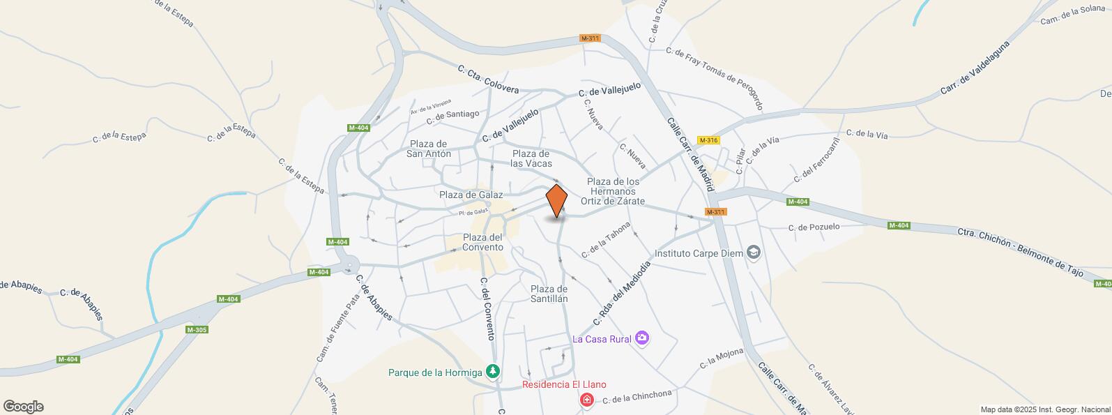 Location Map for Calle Carpinteros, 4, Chinchón, Madrid, 28370