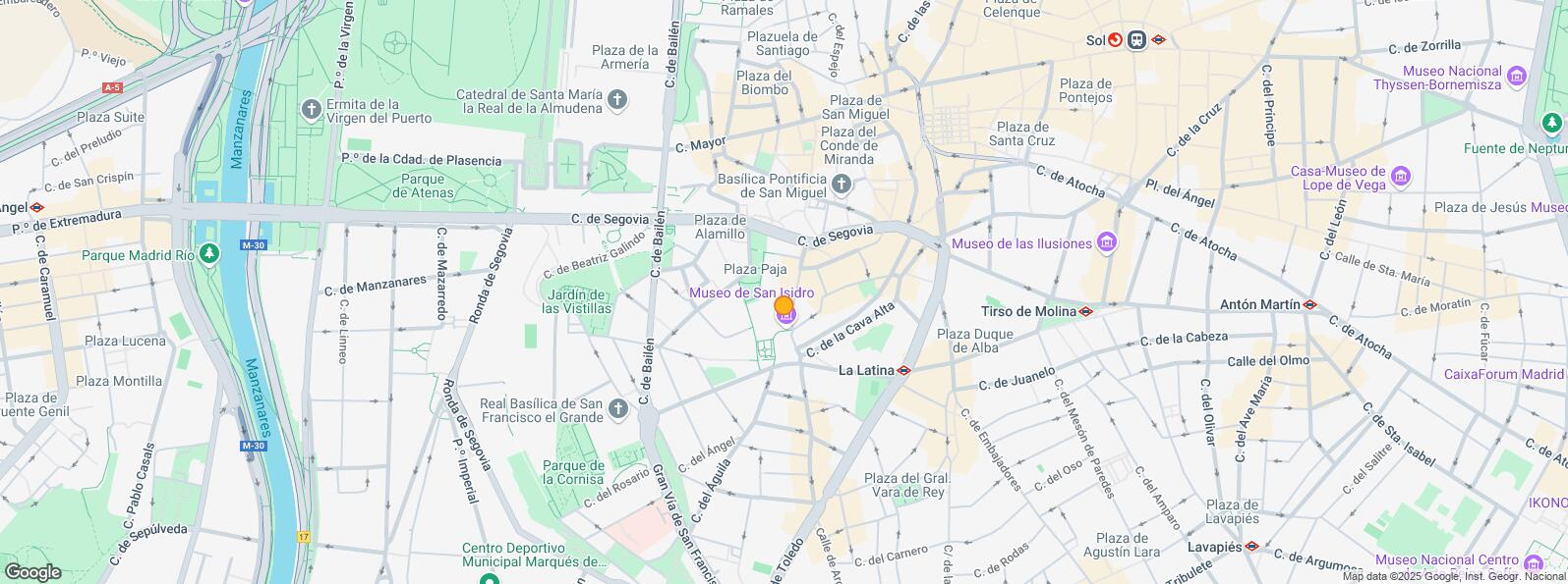 Location Map for Calle Cava Baja, Centro, Madrid, 28005