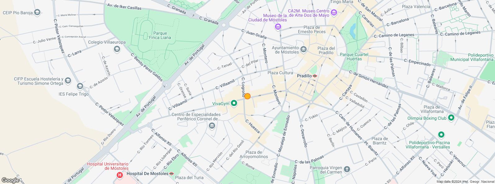 Location Map for Avenida Dos de Mayo, Móstoles, Madrid, 28934