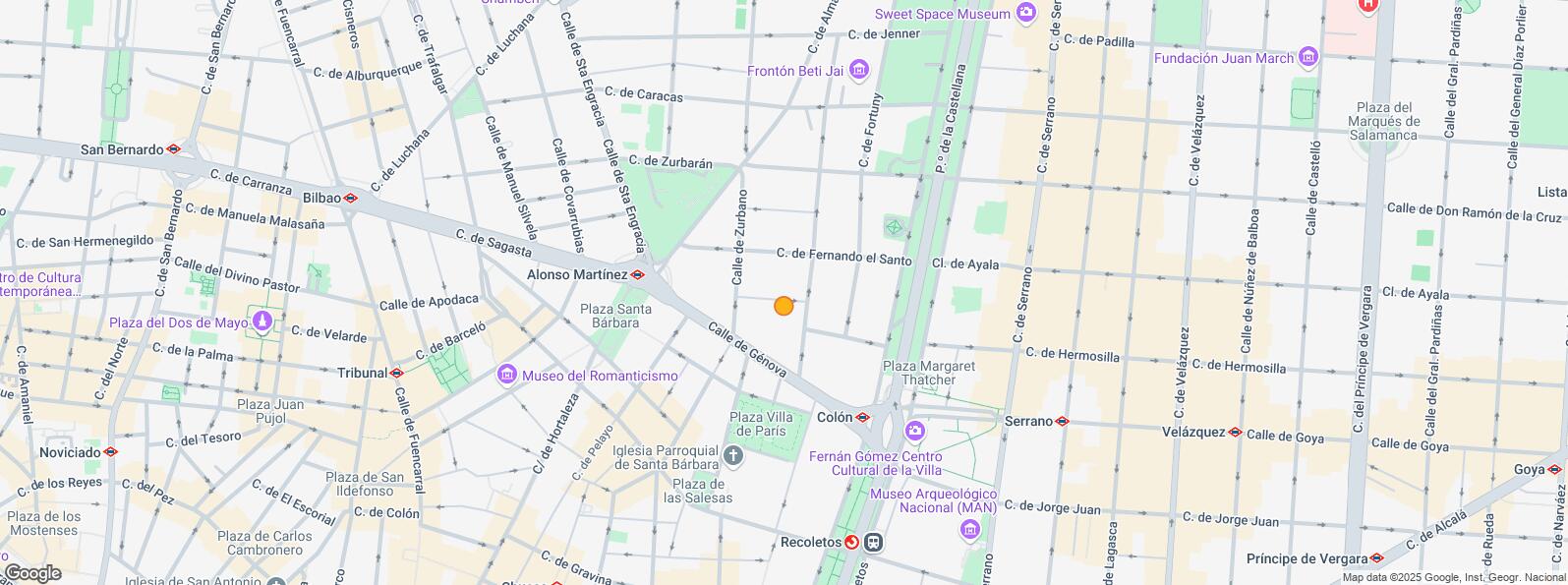 Mapa de Calle Monte Esquinza, Chamberí, Madrid, 28010