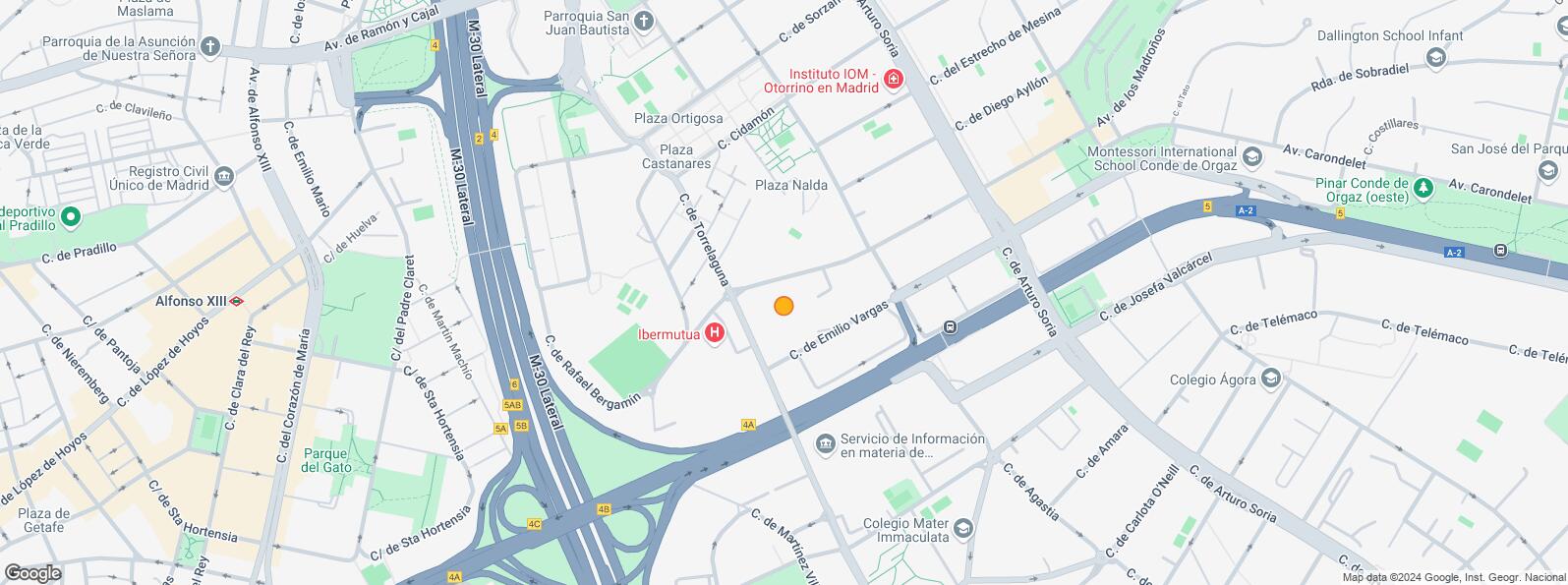 Mapa de Zona Ciudad Lineal, Ciudad Lineal, Madrid, 28043