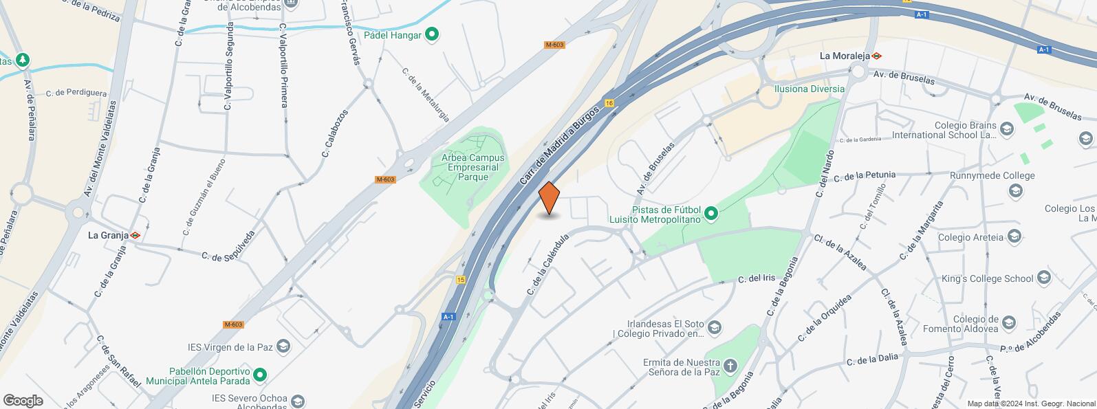 Location Map for Edificio L, Calle Caléndula, 93, Alcobendas, Madrid, 28100