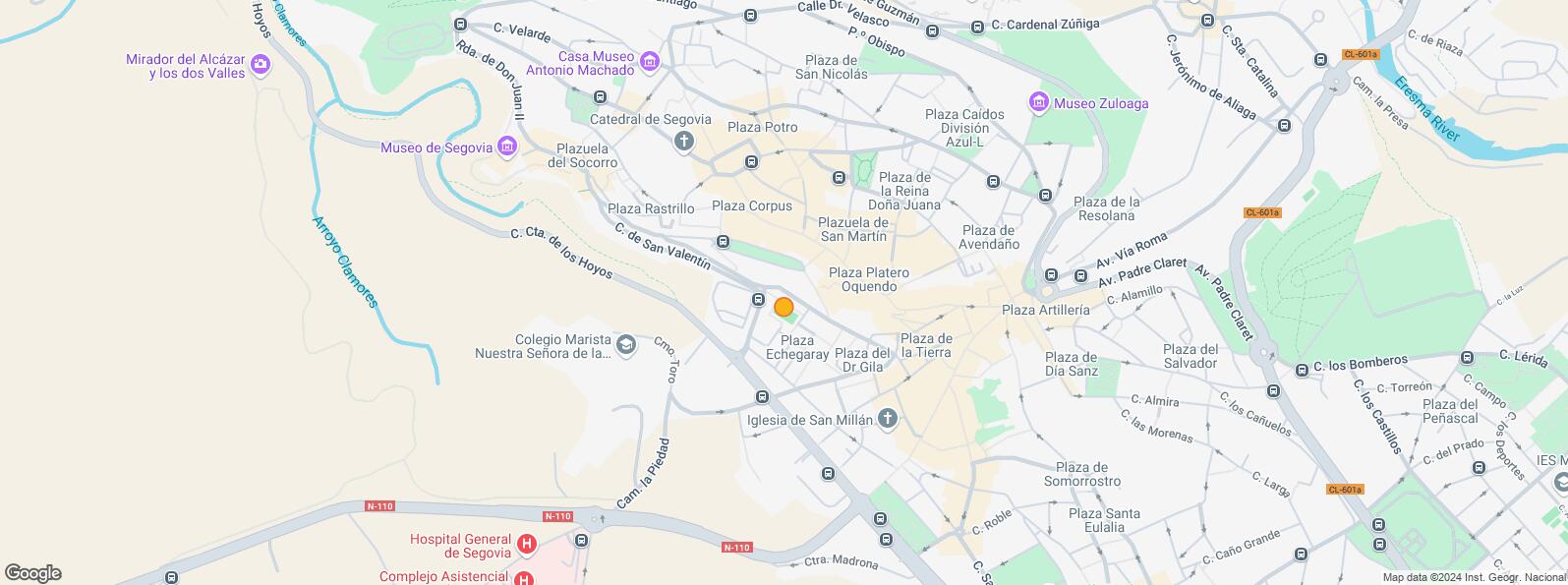 Location Map for Calle Juan Bravo, Segovia, 40001