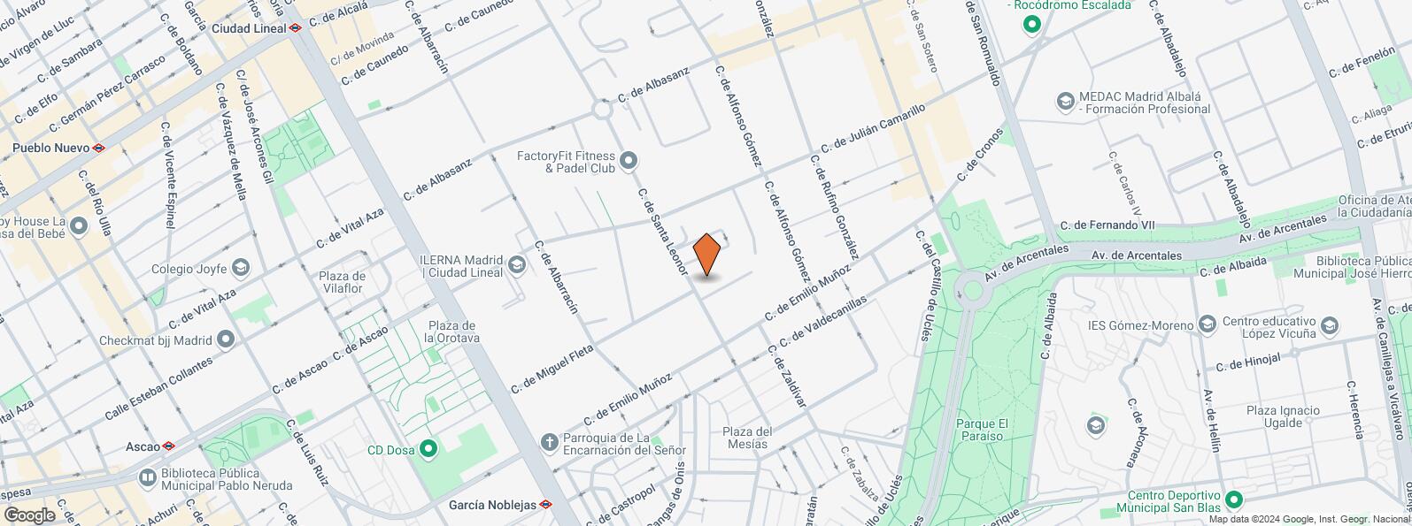 Mapa de Calle Santa Leonor, 65, San Blas - Canillejas, Madrid, 28037