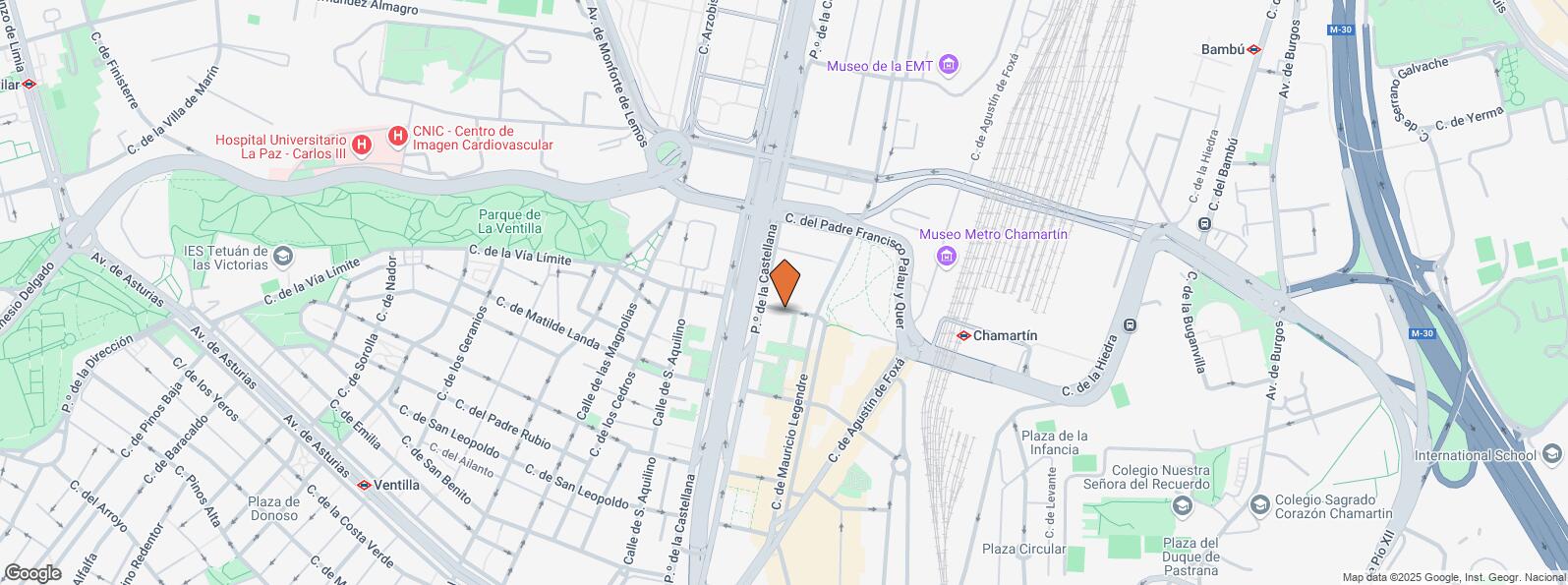 Location Map for Calle Mauricio Ravel, Chamartín, Madrid, 28046