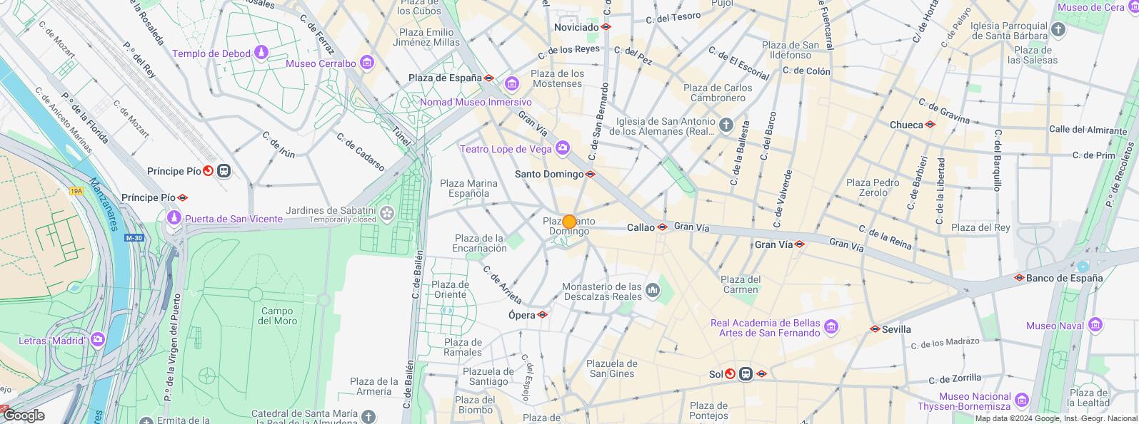 Location Map for Zona Sol, Centro, Madrid, 28013