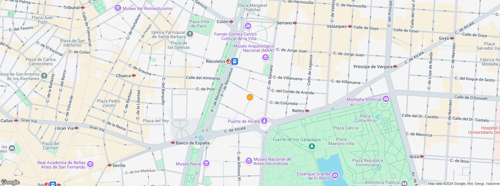 Mapa de Calle Alcalá, Salamanca, Madrid, 28014