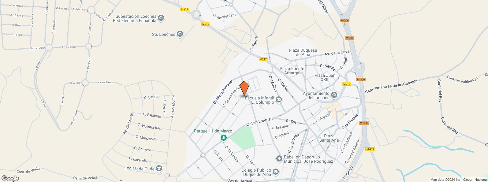 Mapa de Calle Rosa Chacel, 1, Loeches, Madrid, 28890