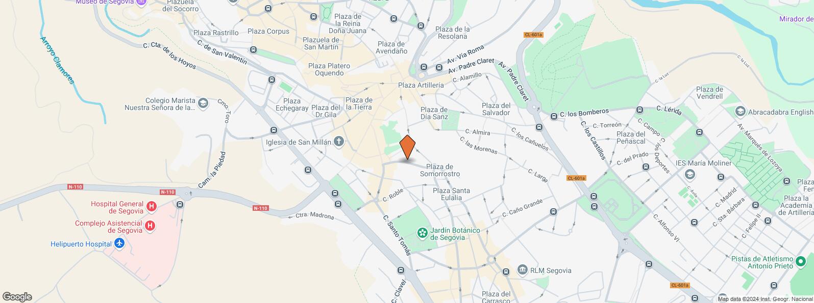 Location Map for Calle Independencia, 8, Segovia, 40002