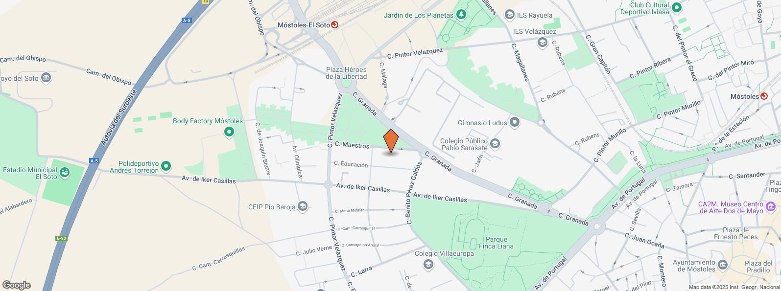 Location Map for Calle Maestros, 3, Móstoles, Madrid, 28935