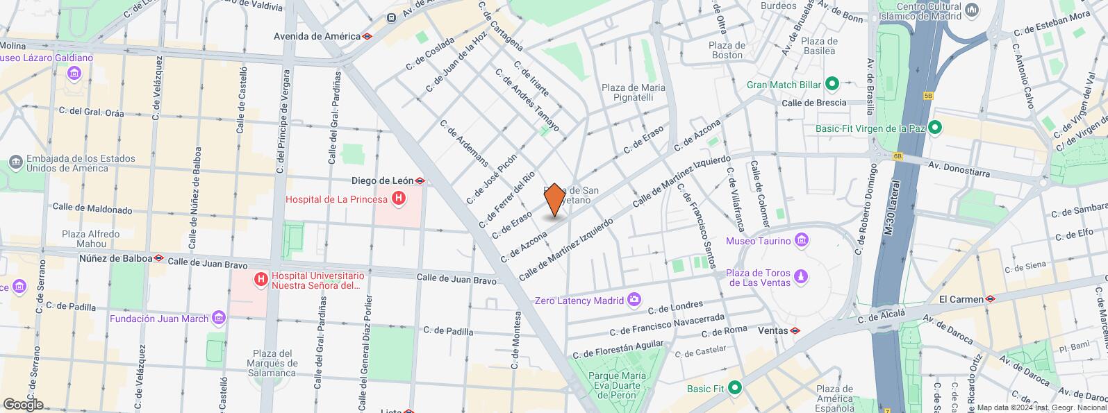 Mapa de Calle Azcona, 15, Salamanca, Madrid, 28028