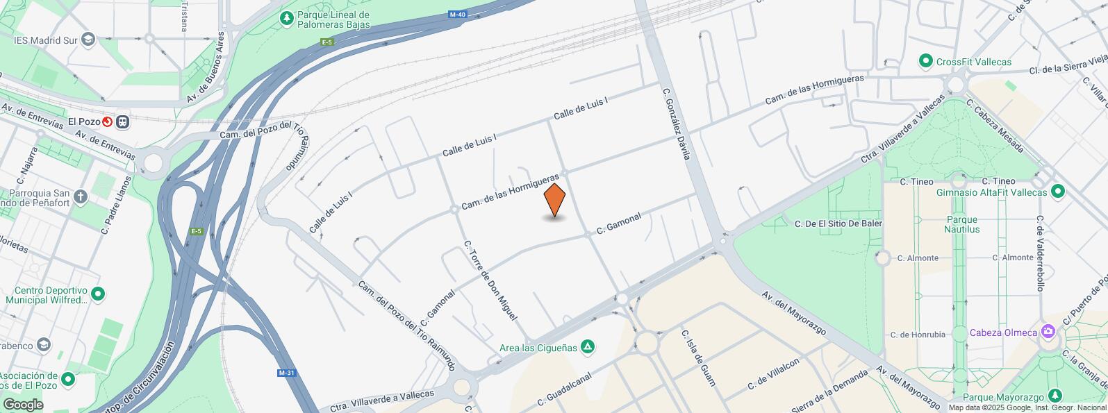 Location Map for Edificio 2 (24-A), Calle Casas Miravete, 22 - 24, Villa de Vallecas, Madrid, 28031