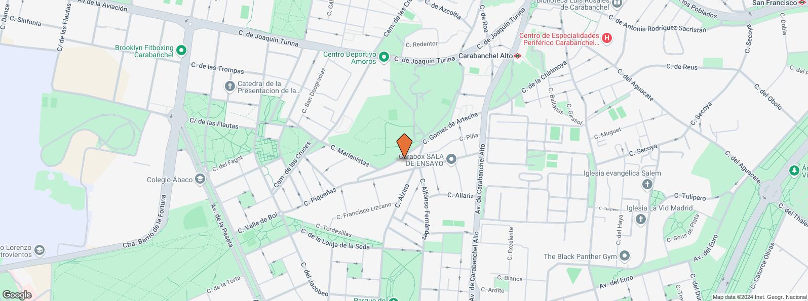 Location Map for Calle Alfredo Aleix, 36, Carabanchel, Madrid, 28044