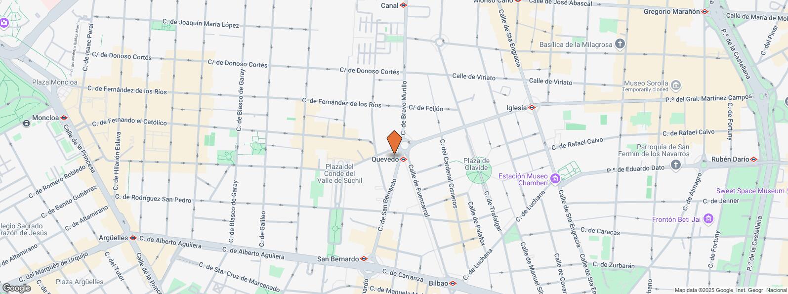 Location Map for Calle San Bernardo, 123, Chamberí, Madrid, 28015