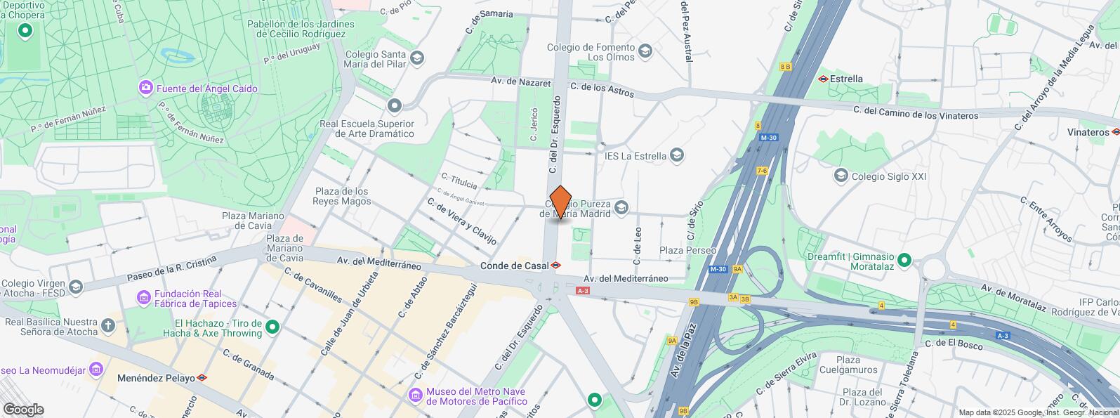 Location Map for Calle Doctor Esquerdo, 163, Retiro, Madrid, 28007