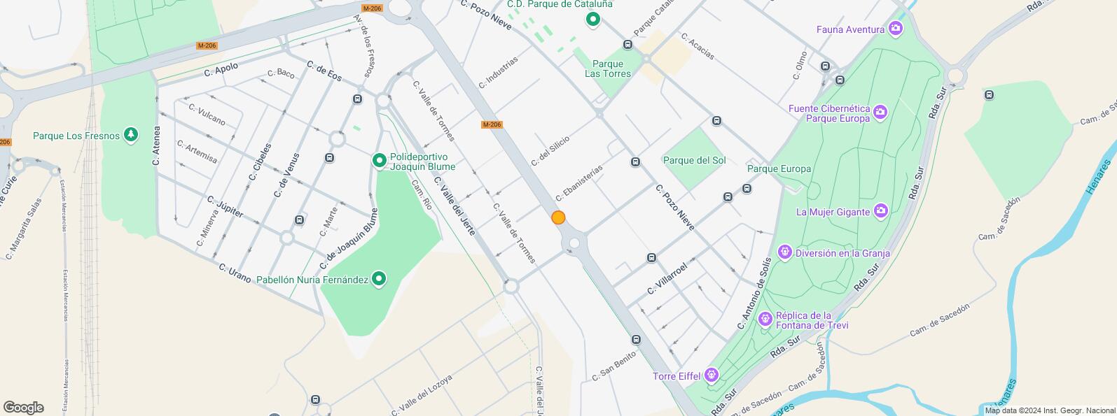 Mapa de Polígono industrial Carretera de Loeches, Torrejón de Ardoz, Madrid, 28850