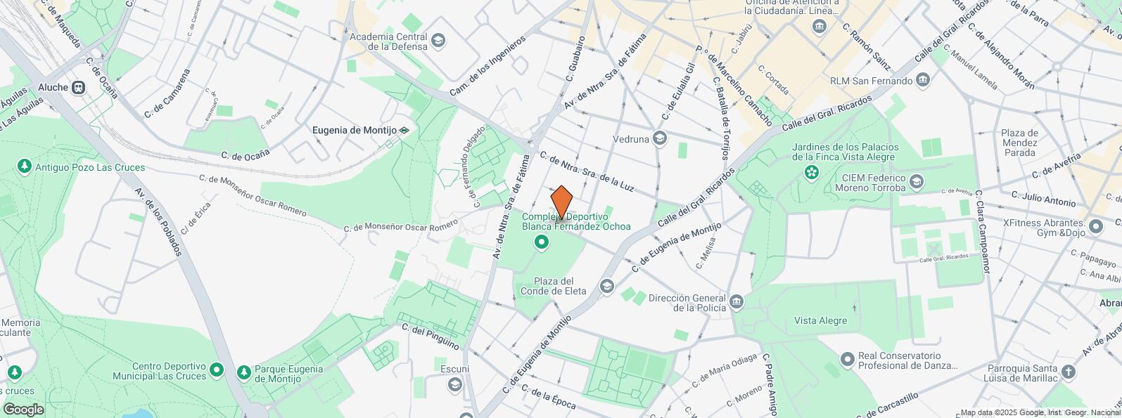 Mapa de Calle Monseñor Oscar Romero, 68, Carabanchel, Madrid, 28025