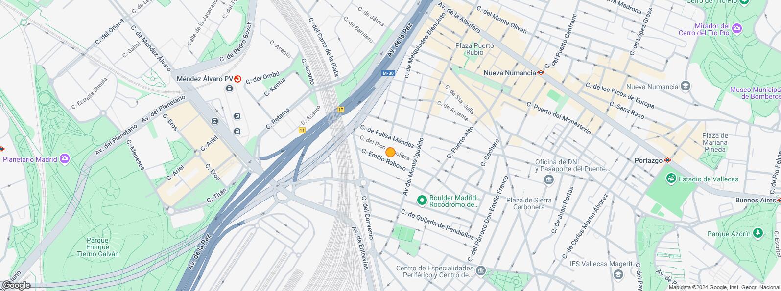 Mapa de Calle Puerto Alto, Puente de Vallecas, Madrid, 28053