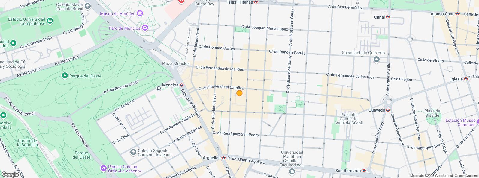 Mapa de Calle Andrés Mellado, Chamberí, Madrid, 28015