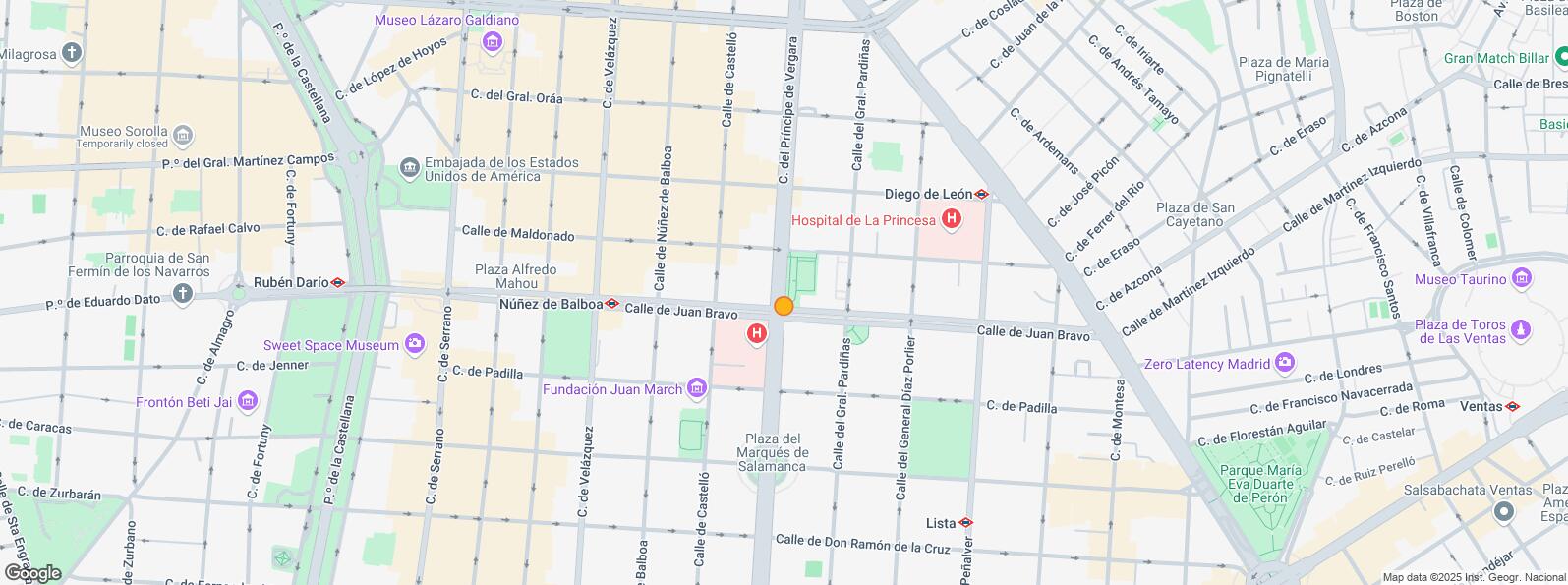 Mapa de Calle General Pardiñas, Salamanca, Madrid, 28006