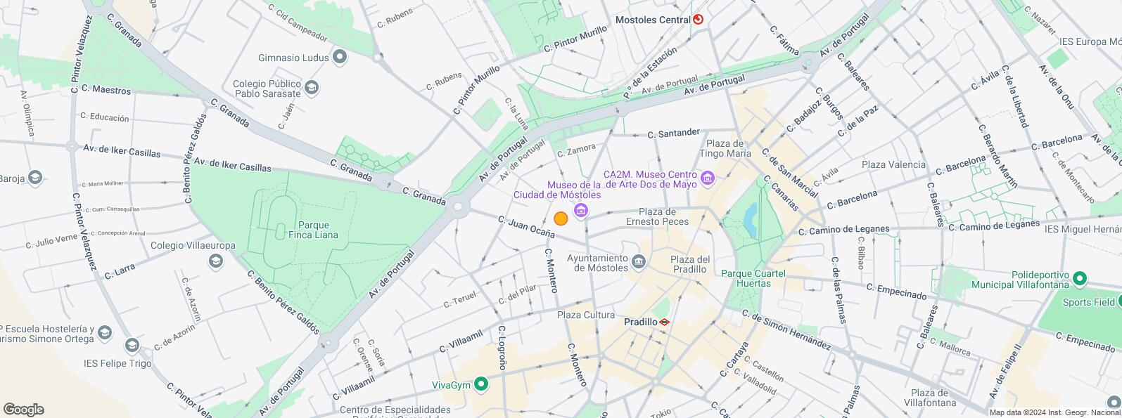 Location Map for Zona céntrica, Móstoles, Madrid, 28931