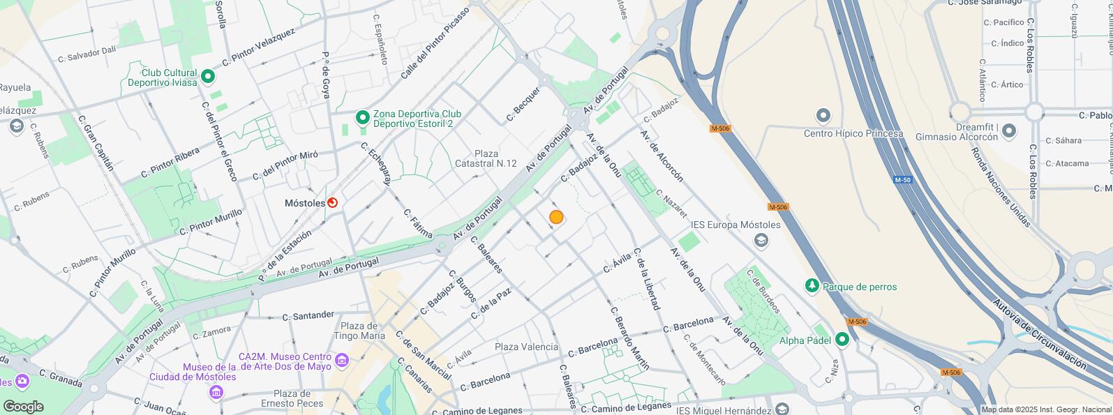 Location Map for Zona centro, Móstoles, Madrid, 28937