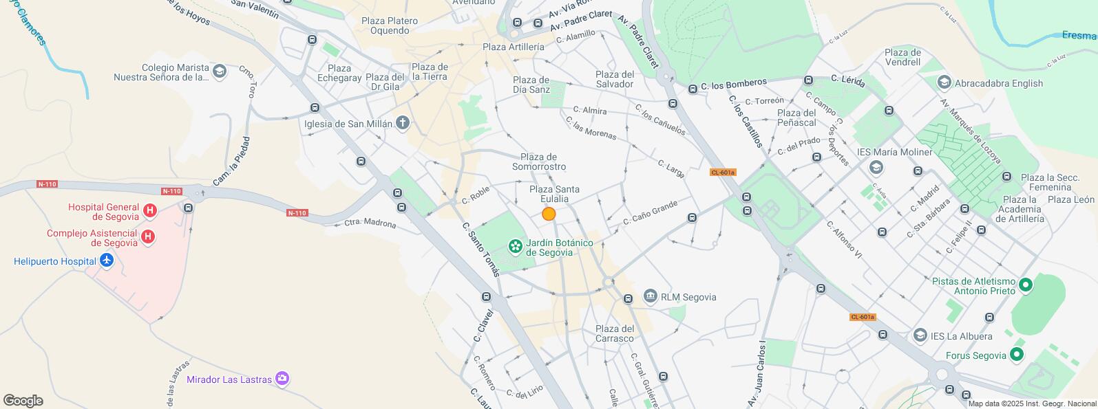 Location Map for Calle Independencia, Segovia, 40005