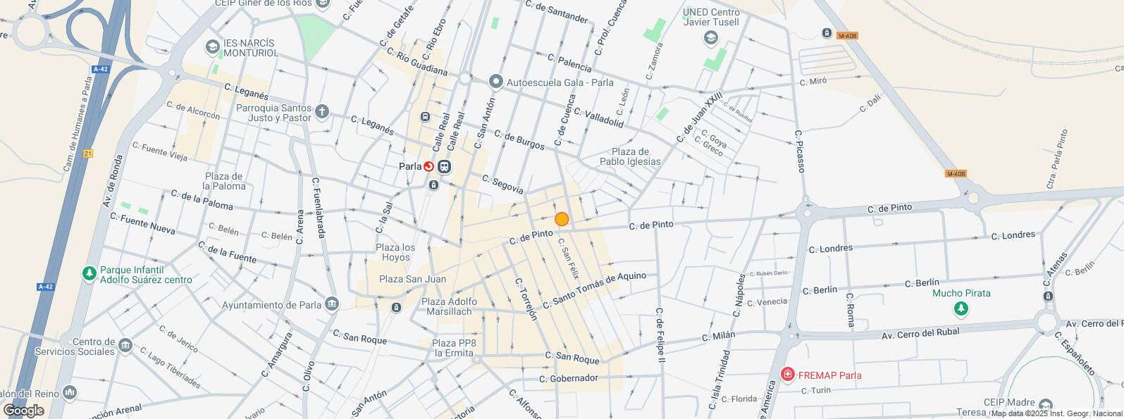 Location Map for Calle Burgos, Parla, Madrid, 28980