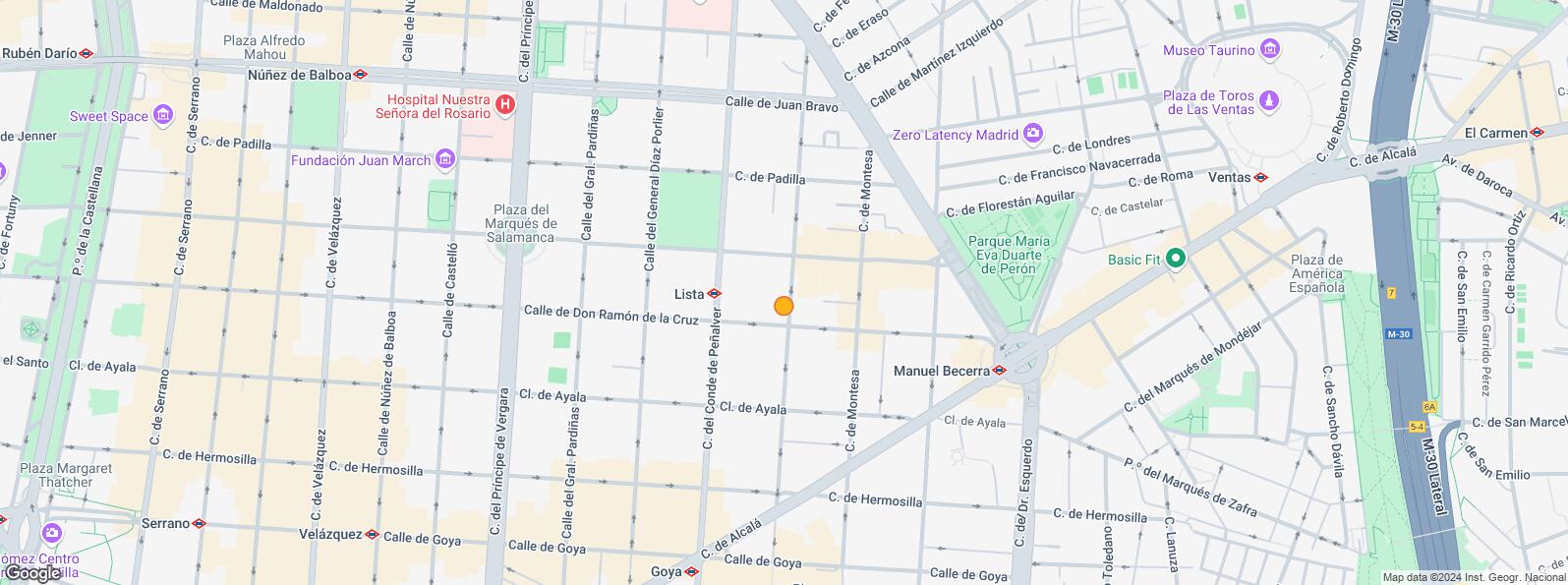 Mapa de Calle Montesa, Salamanca, Madrid, 28006