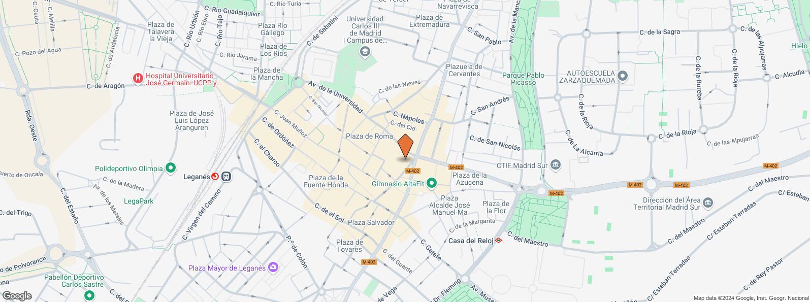 Location Map for Calle Fuente, 25, Leganés, Madrid, 28911