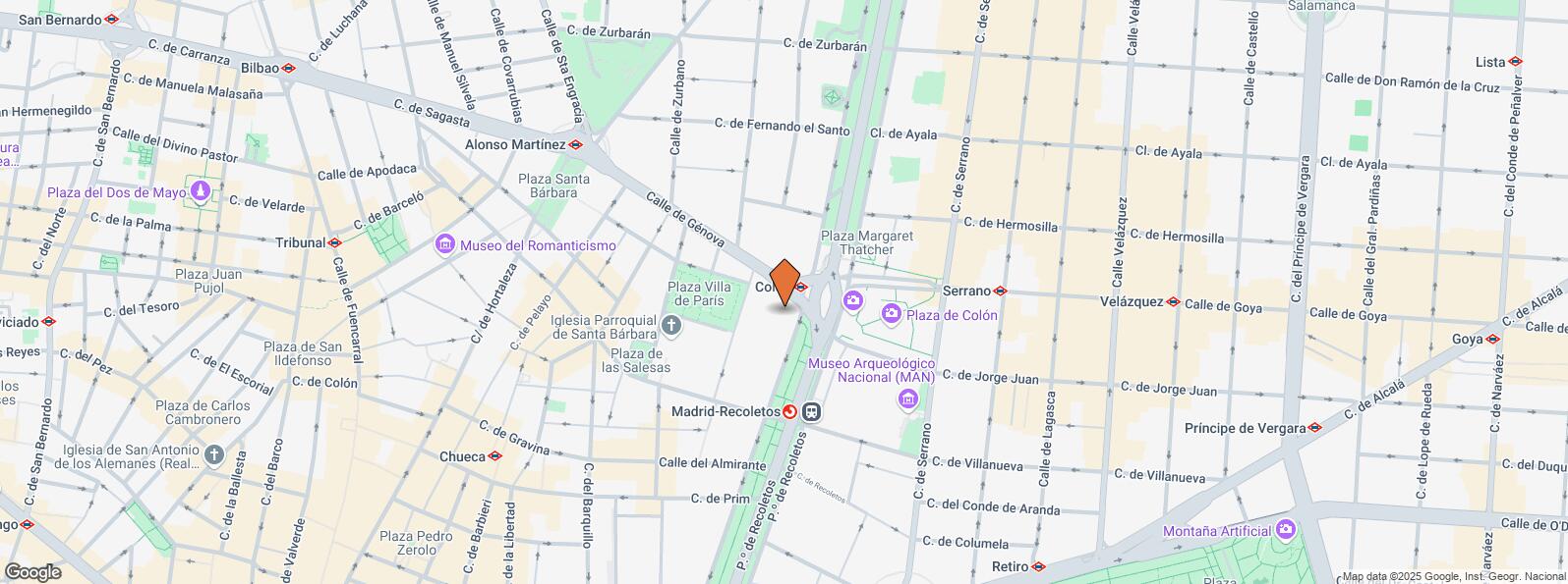 Mapa de Edificio Axis, Plaza Colón, 1, Centro, Madrid, 28046