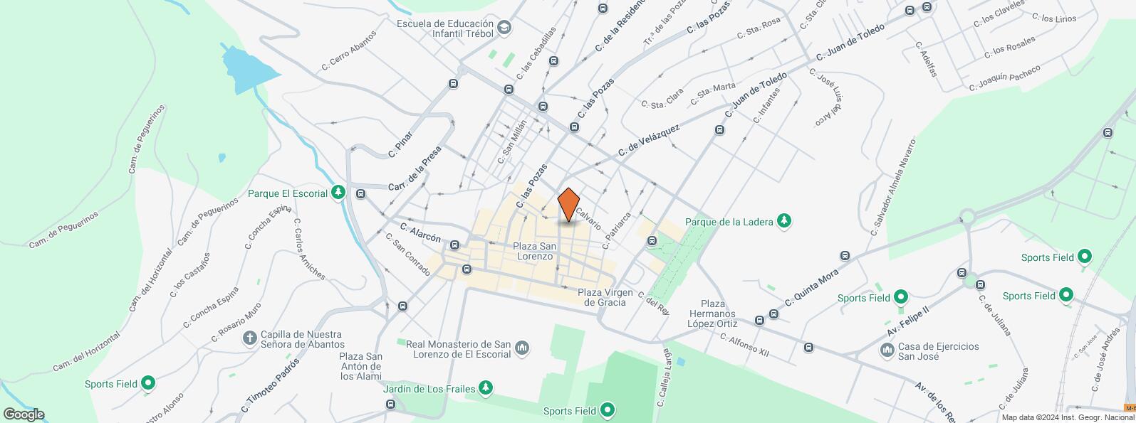 Location Map for Calle Teniente Tejel, 2, San Lorenzo de El Escorial, Madrid, 28200