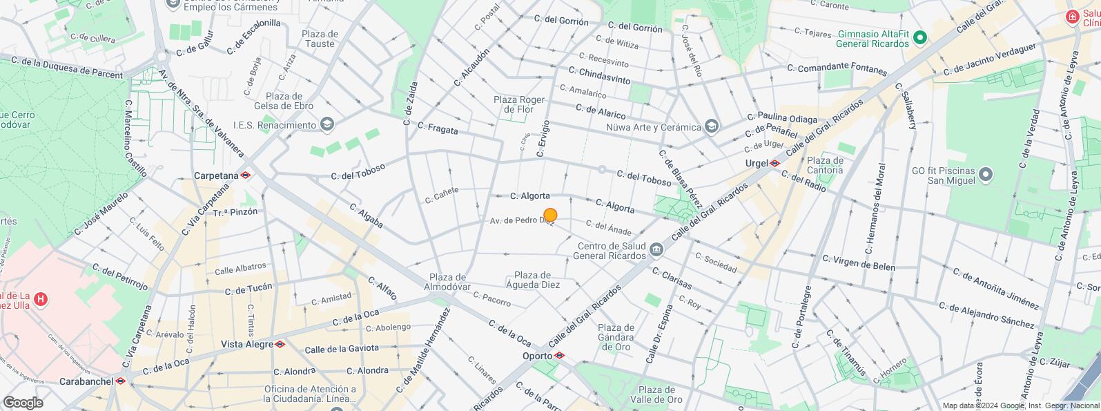 Location Map for Calle Nicolás Morales, Carabanchel, Madrid, 28019