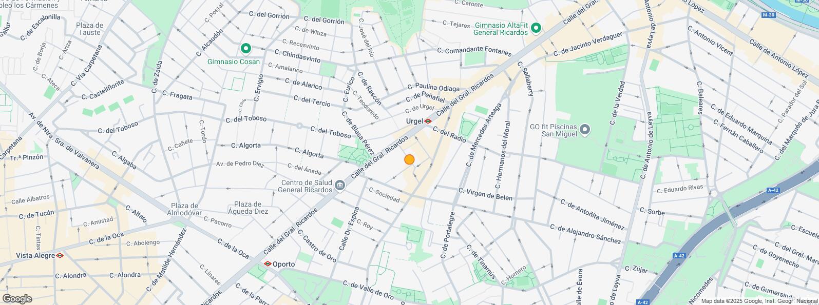 Location Map for Calle Radio, Carabanchel, Madrid, 28019