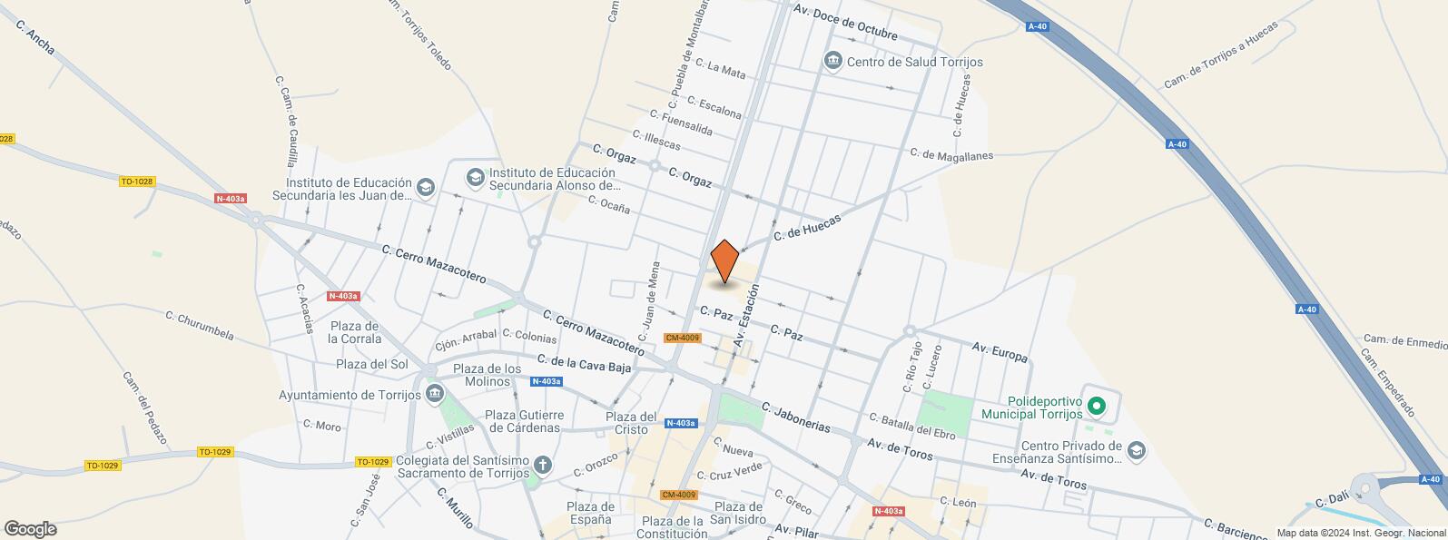 Location Map for Calle Tejar, 24, Torrijos, Toledo, 45500