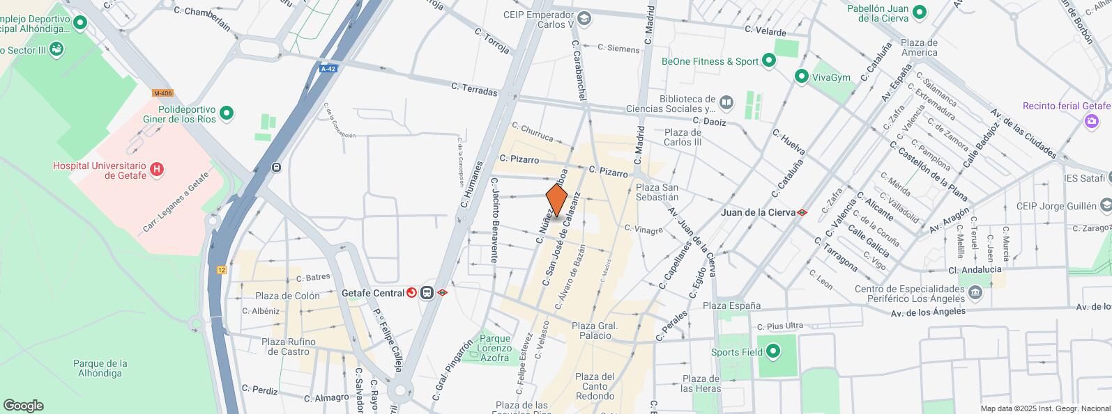 Location Map for Calle San José de Calasanz, 25, Getafe, Madrid, 28902