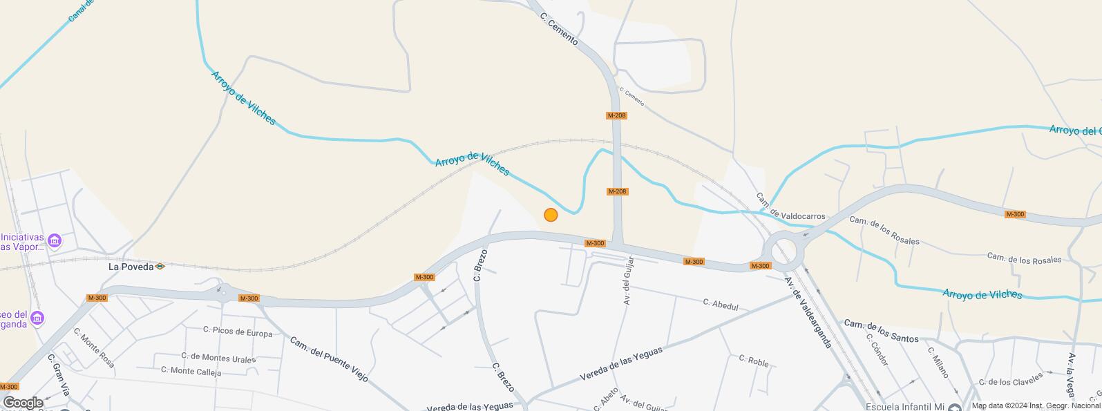 Location Map for Polígono Industrial El Guijar, Arganda del Rey, Madrid, 28500