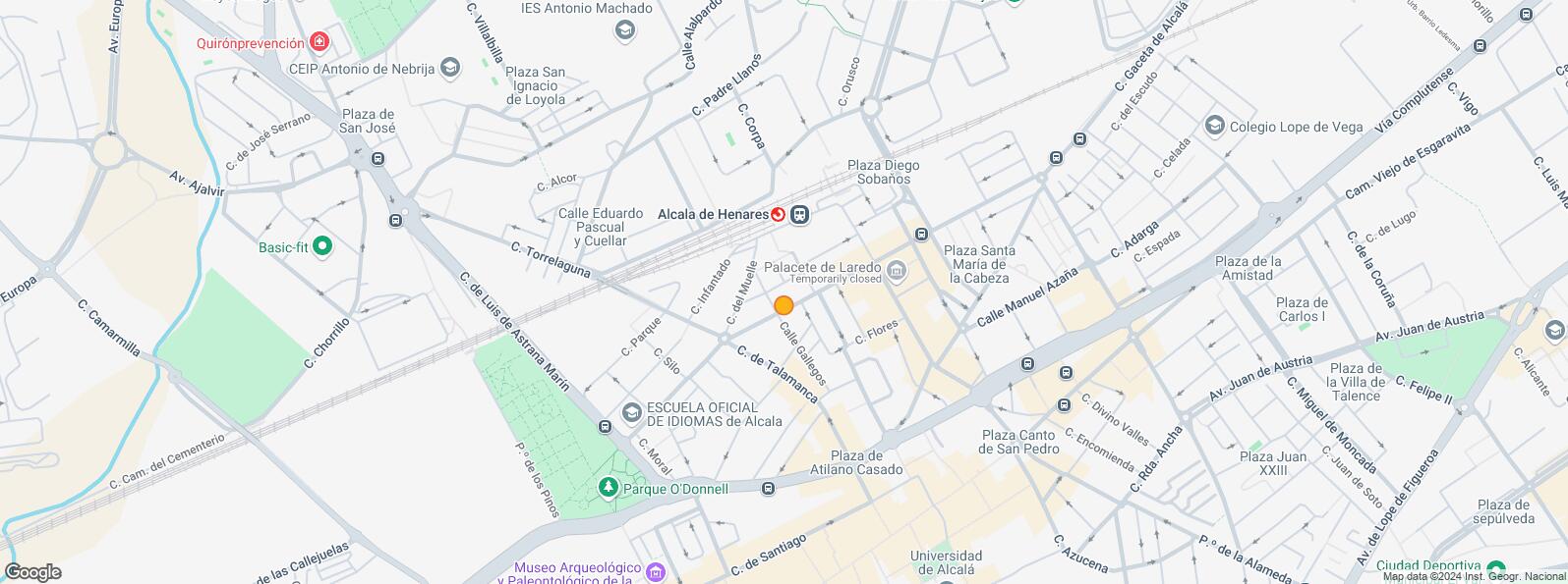 Location Map for Calle Cánovas del Castillo, Alcalá de Henares, Madrid, 28807