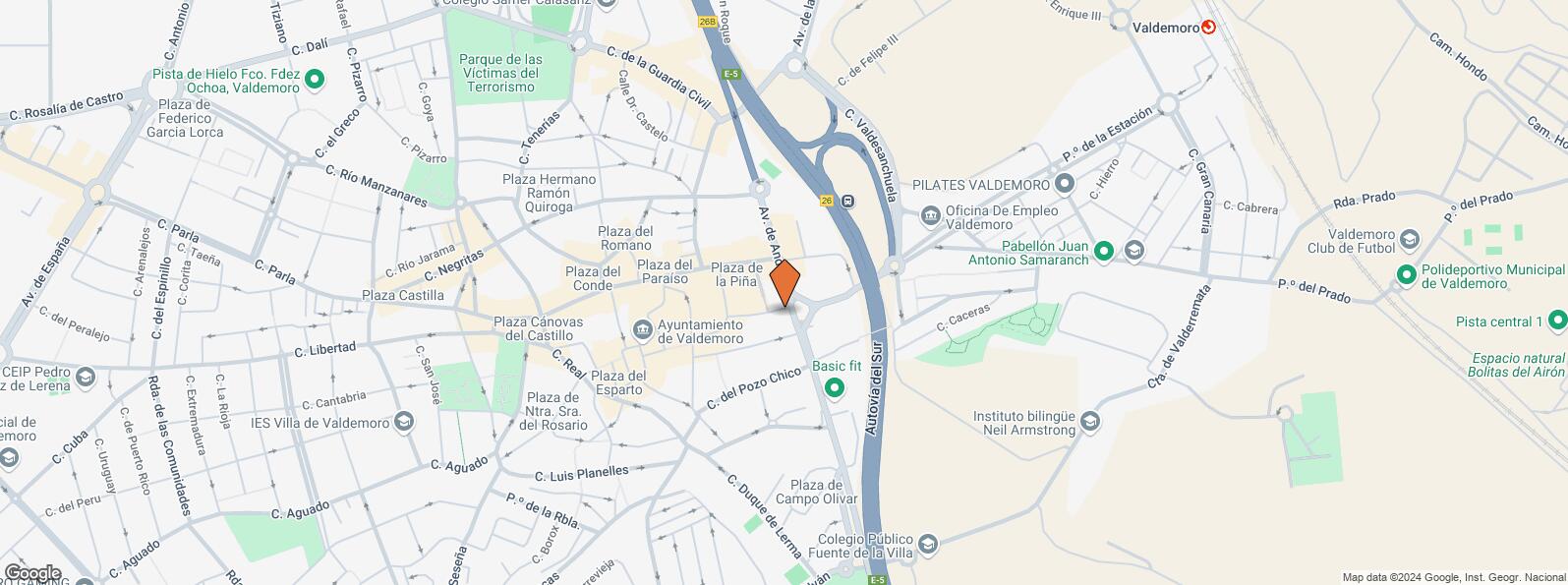 Mapa de Paseo Hoteles, 10, Valdemoro, Madrid, 28341